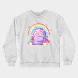 Rainbow backpack Crewneck Sweatshirt